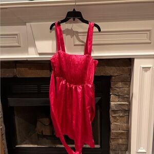 Vibrant Pink Sleeveless Dress